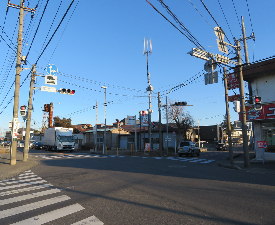 写真：堀之内交差点付近