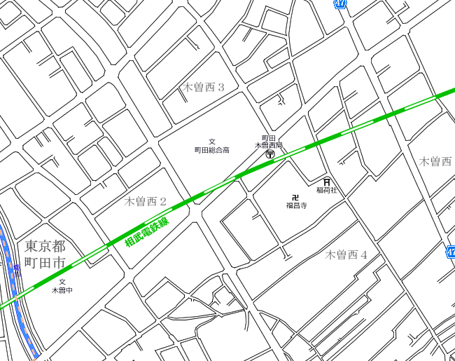 地図：淵野辺～図師④周辺路線図