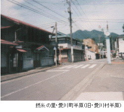 写真：愛川町半原の町並み