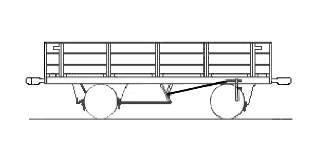 図面：ト２００形無蓋貨車（空気制動無）