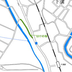 図表:はけの坂周辺地図