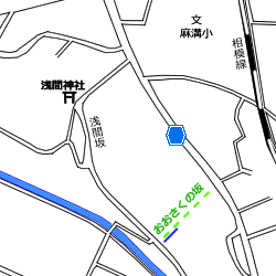 図表:おおさく坂周辺地図(推定)