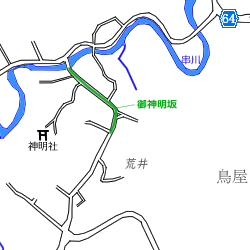 図表：御神明坂周辺地図