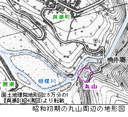 地図：丸山付近地形図（昭和４年）