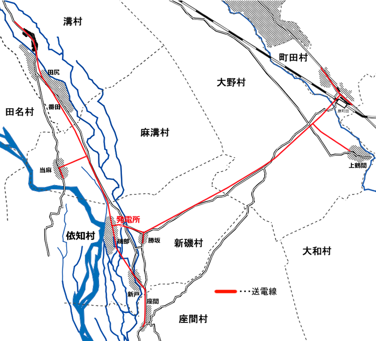 図表：旗川水電拝殿区域